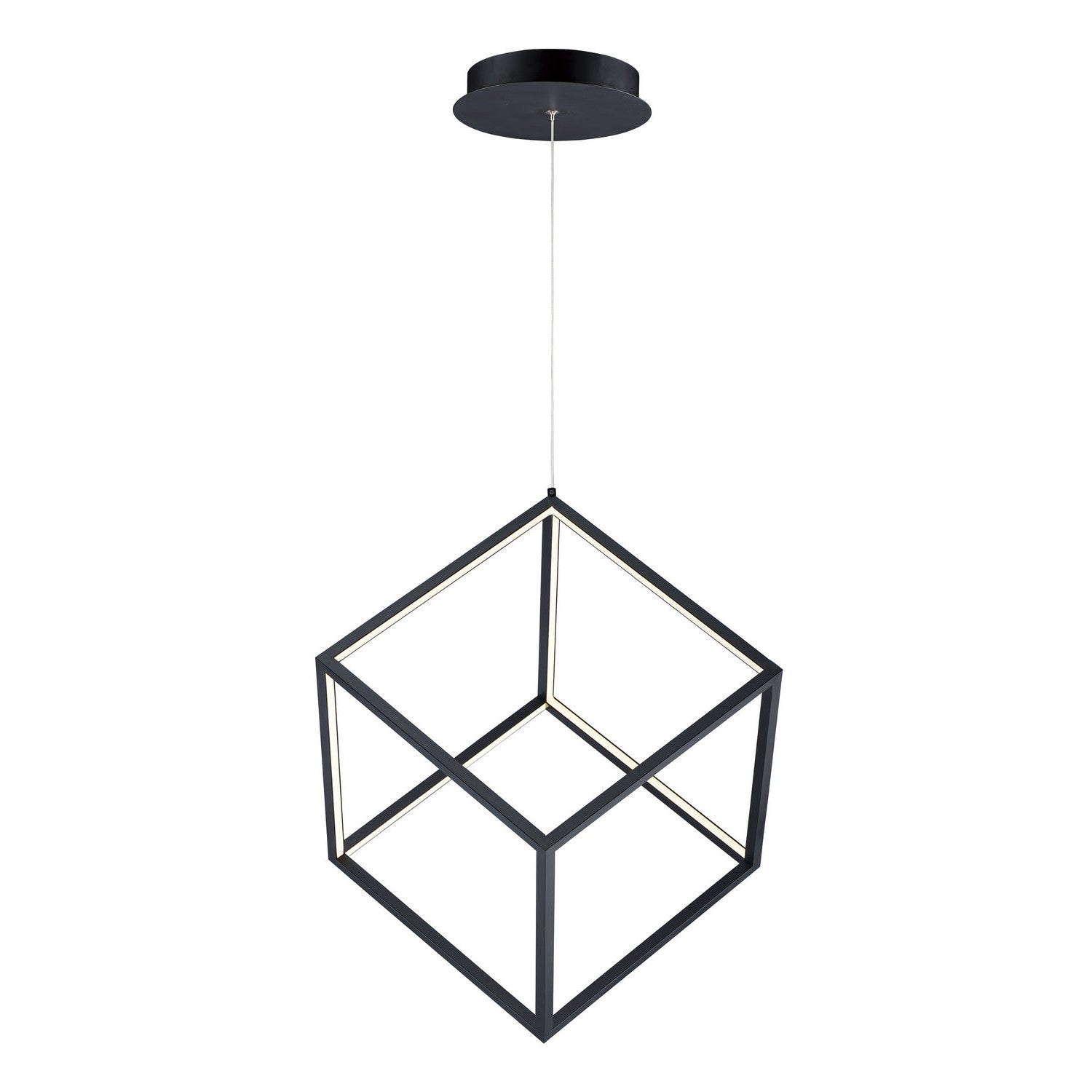 ET2 - E30582-BK - LED Pendant - 4 Square - Black