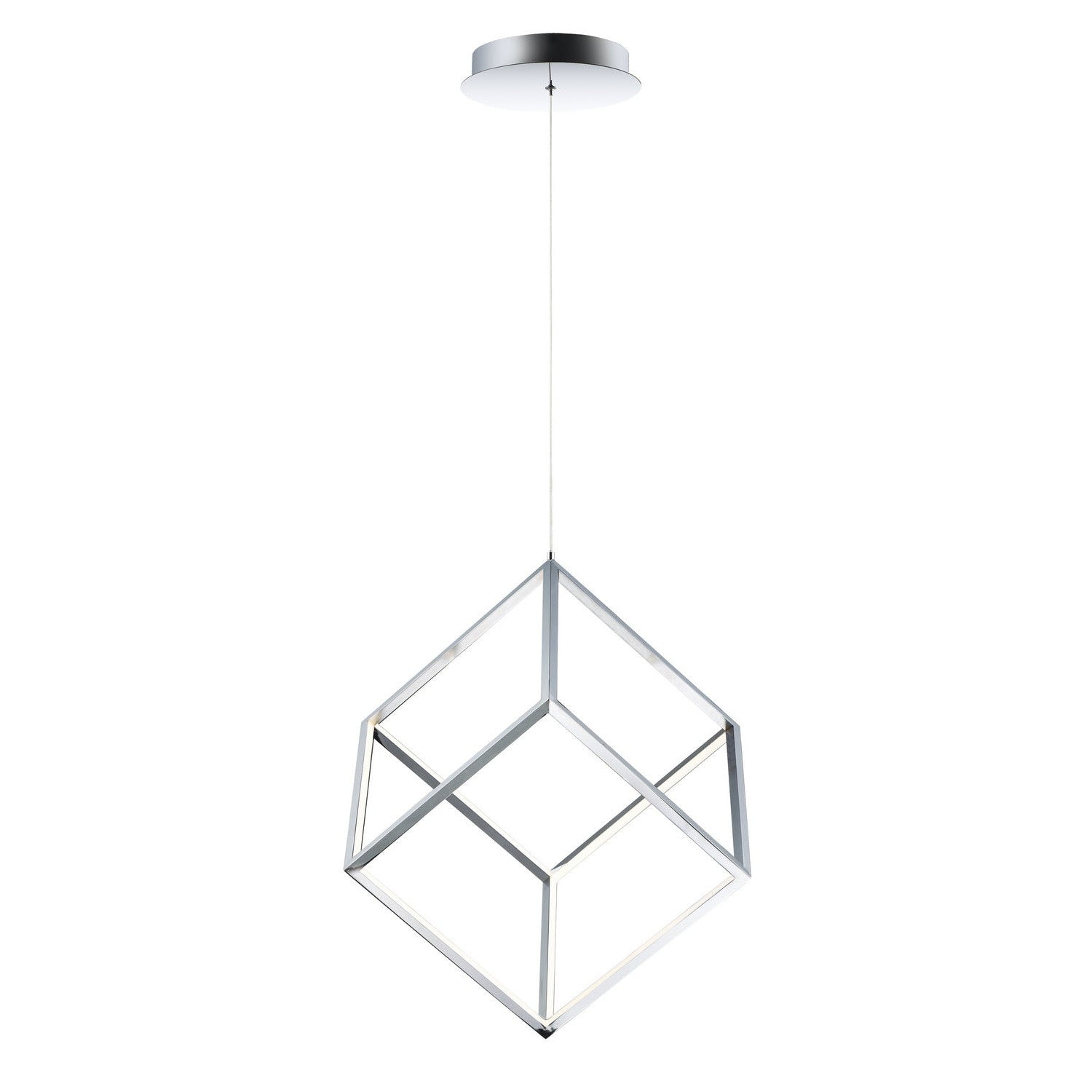 ET2 - E30582-PC - LED Pendant - 4 Square - Polished Chrome