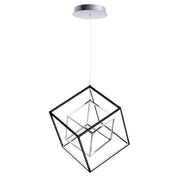 ET2 - E30584-BKPC - LED Pendant - 4 Square - Black / Polished Chrome