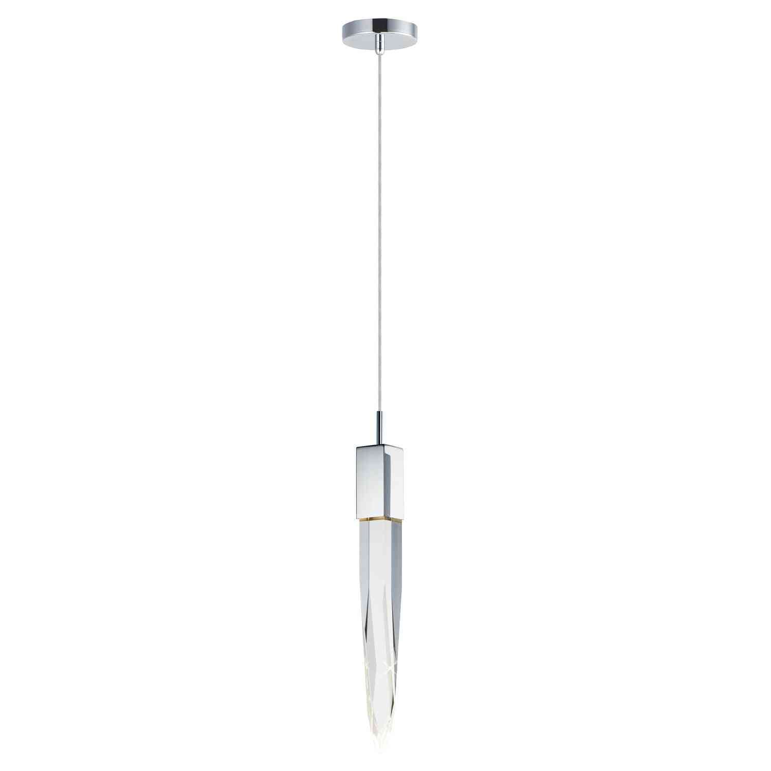 ET2 - E31241-20PC - LED Mini Pendant - Quartz - Polished Chrome