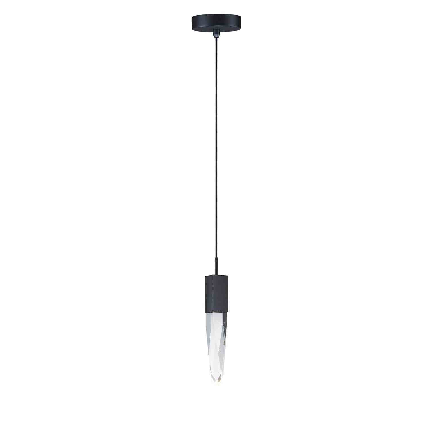 ET2 - E31242-20BK - LED Mini Pendant - Quartz - Black