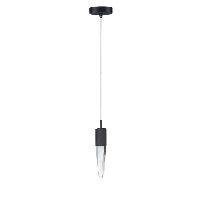 ET2 - E31242-20BK - LED Mini Pendant - Quartz - Black