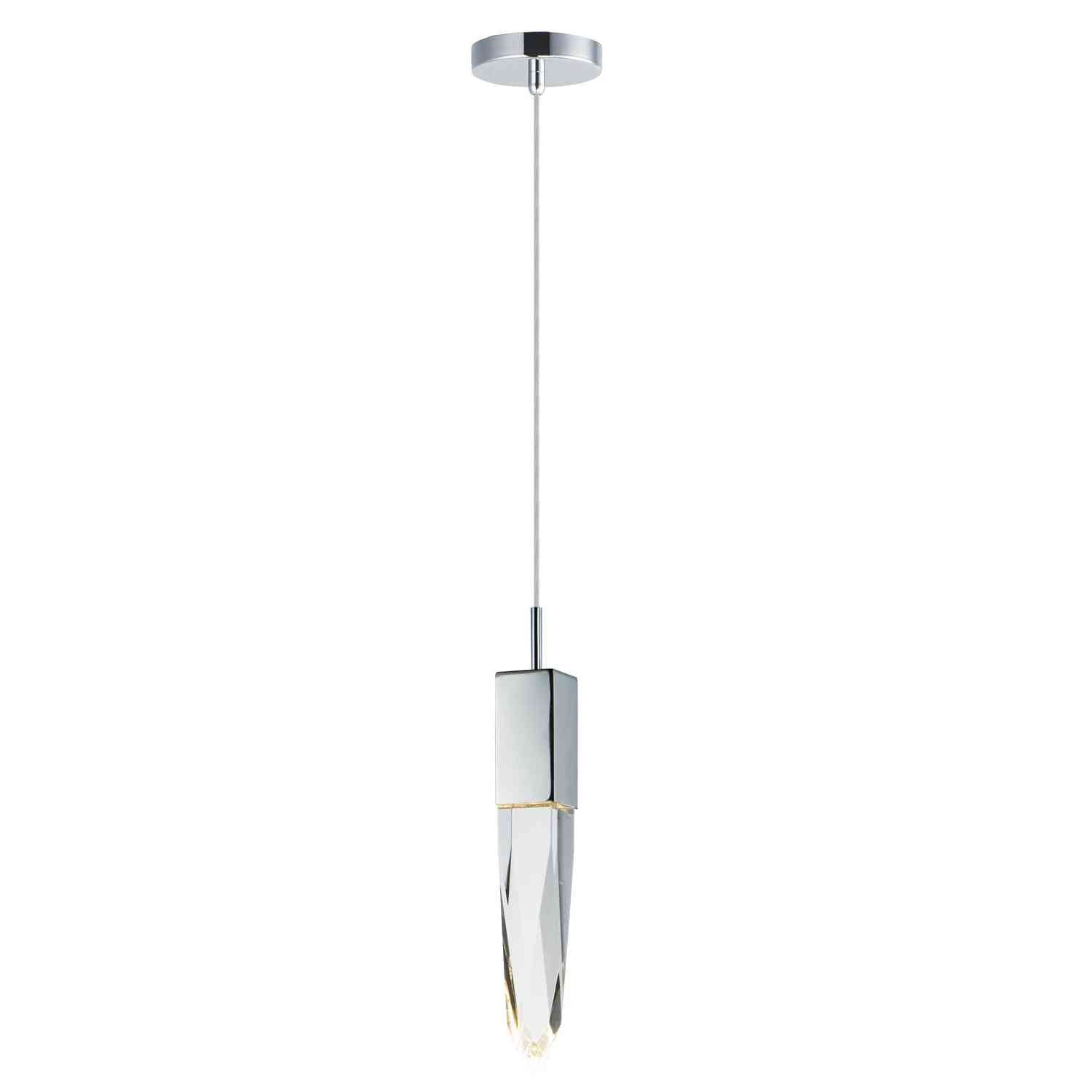 ET2 - E31242-20PC - LED Mini Pendant - Quartz - Polished Chrome