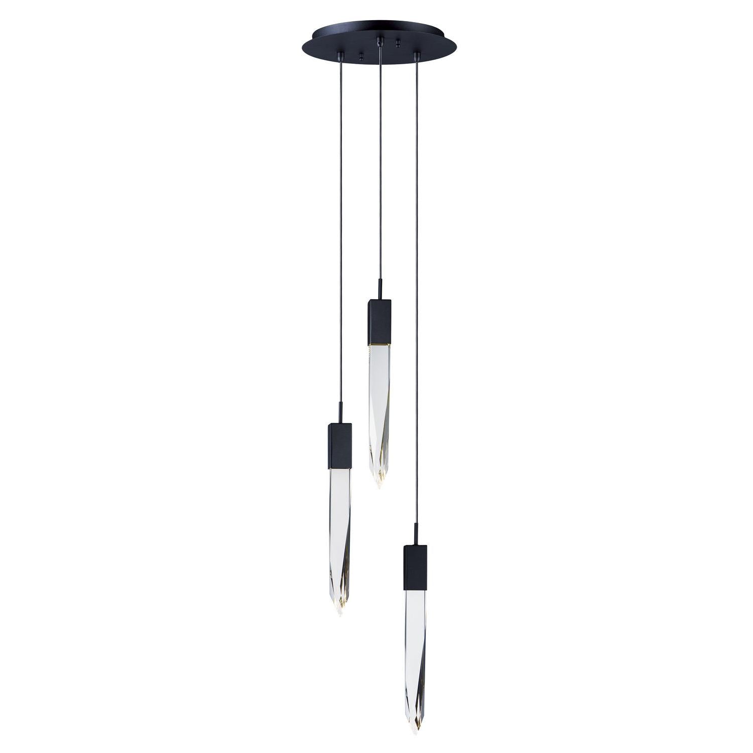 ET2 - E31243-20BK - LED Pendant - Quartz - Black