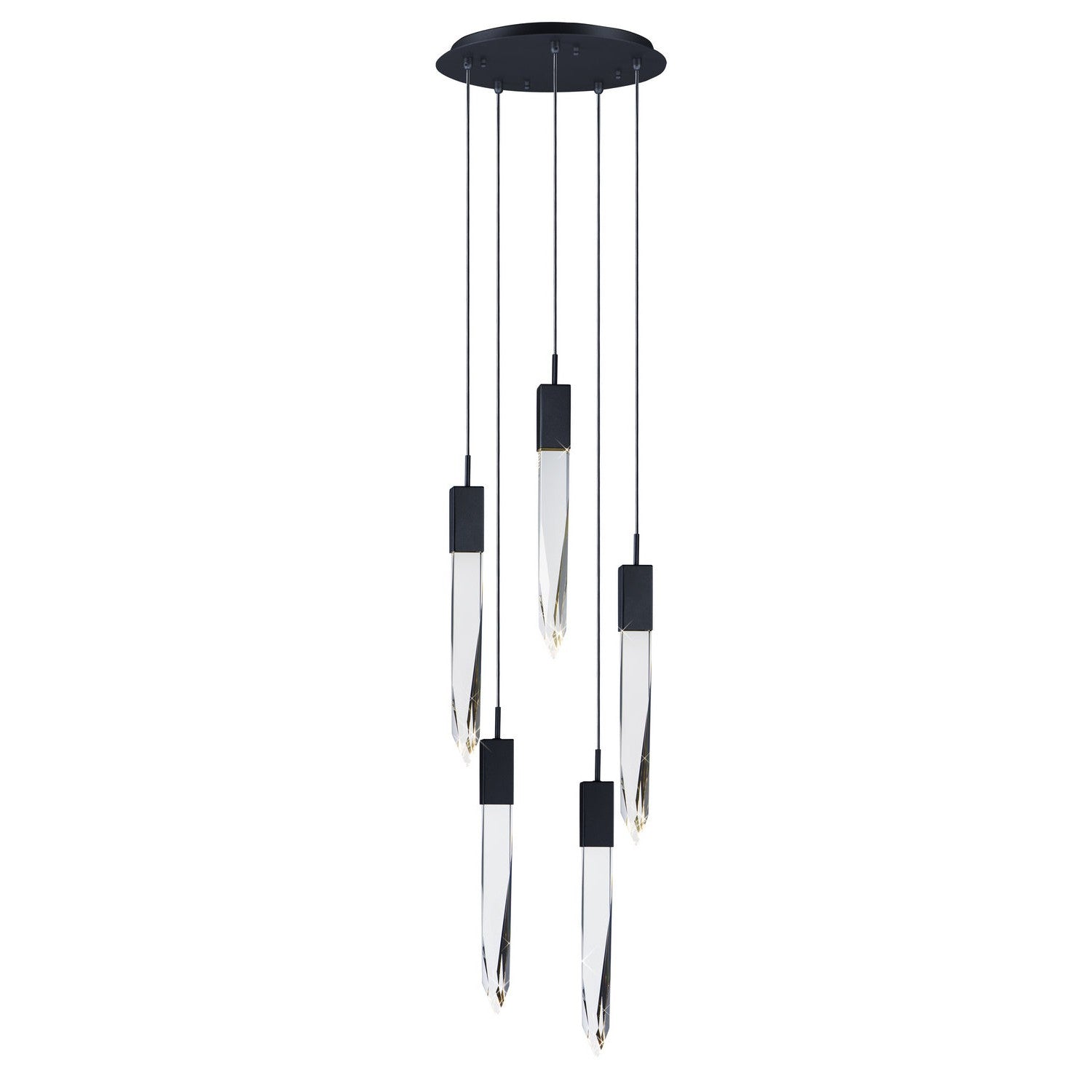 ET2 - E31244-20BK - LED Pendant - Quartz - Black