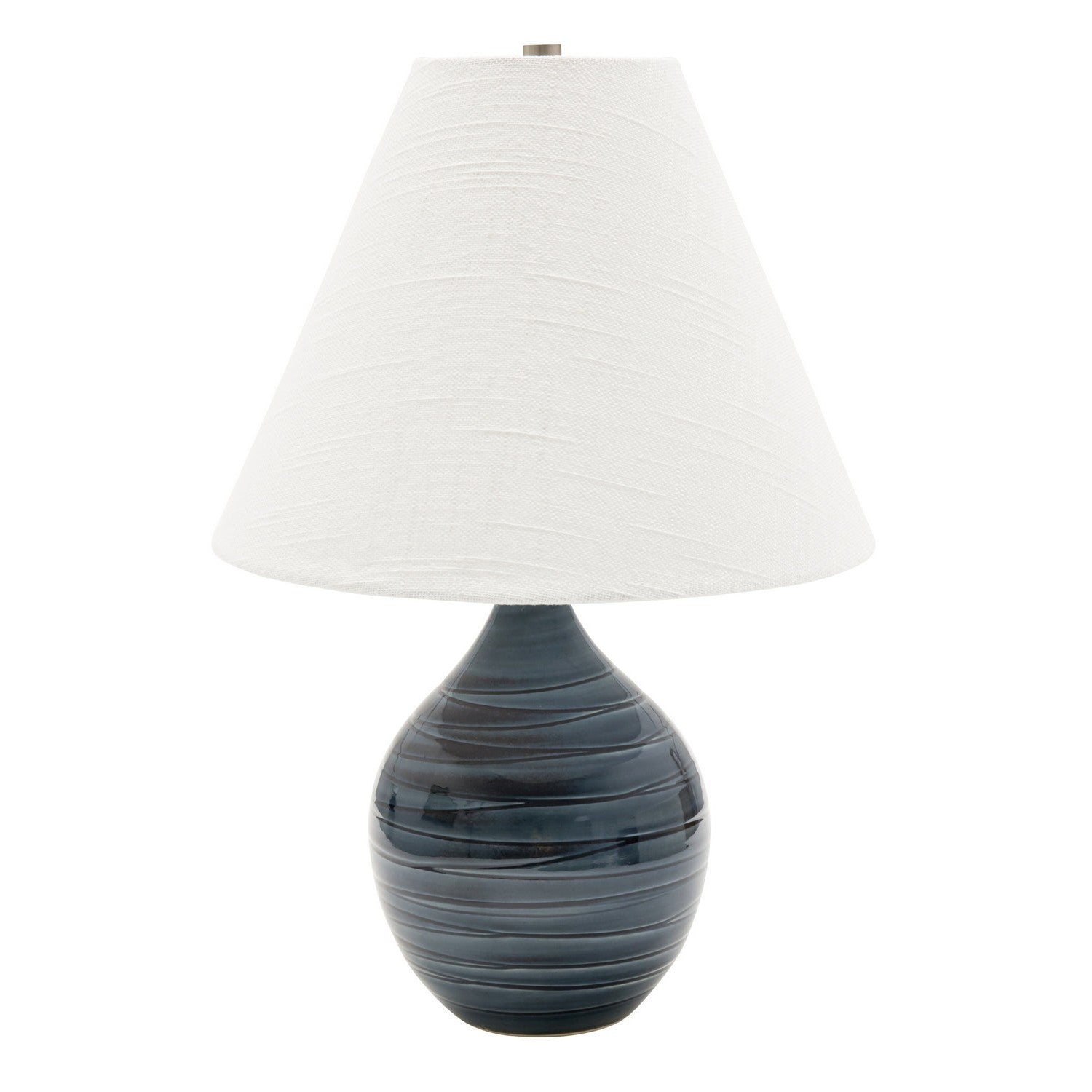 House of Troy - GS200-SBG - One Light Table Lamp - Scatchard - Scored Blue Gloss