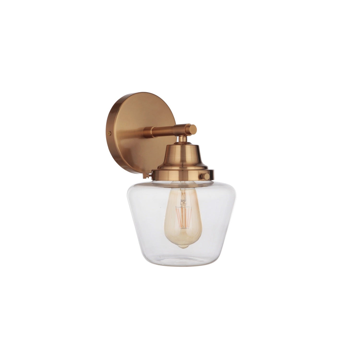 Craftmade - 19507SB1 - One Light Wall Sconce - Essex - Satin Brass