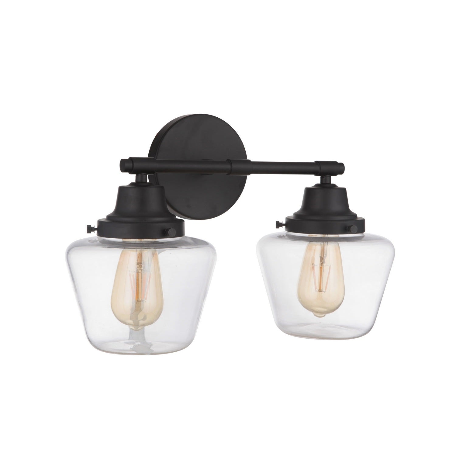 Craftmade - 19518FB2 - Two Light Vanity - Essex - Flat Black