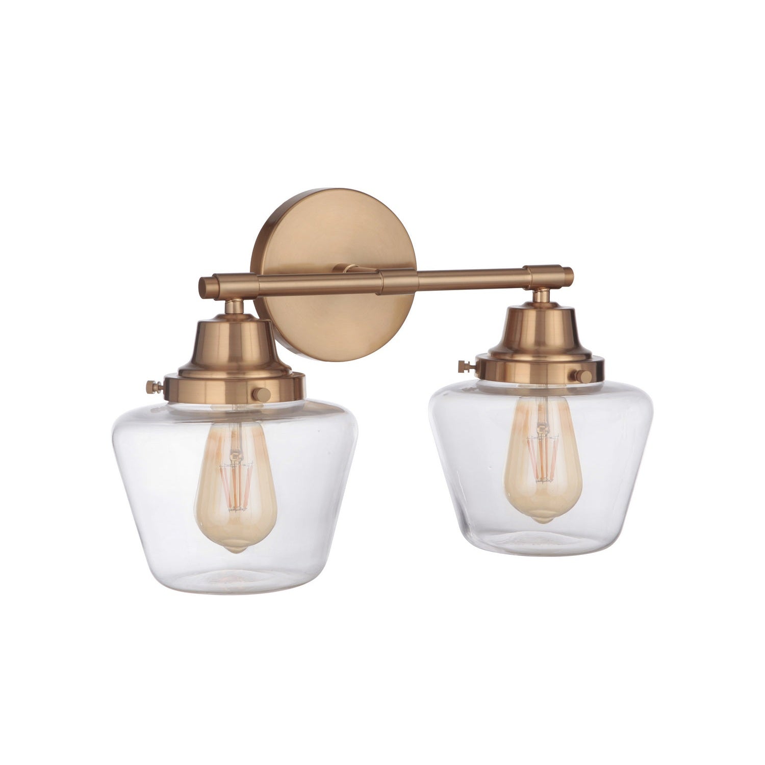 Craftmade - 19518SB2 - Two Light Vanity - Essex - Satin Brass