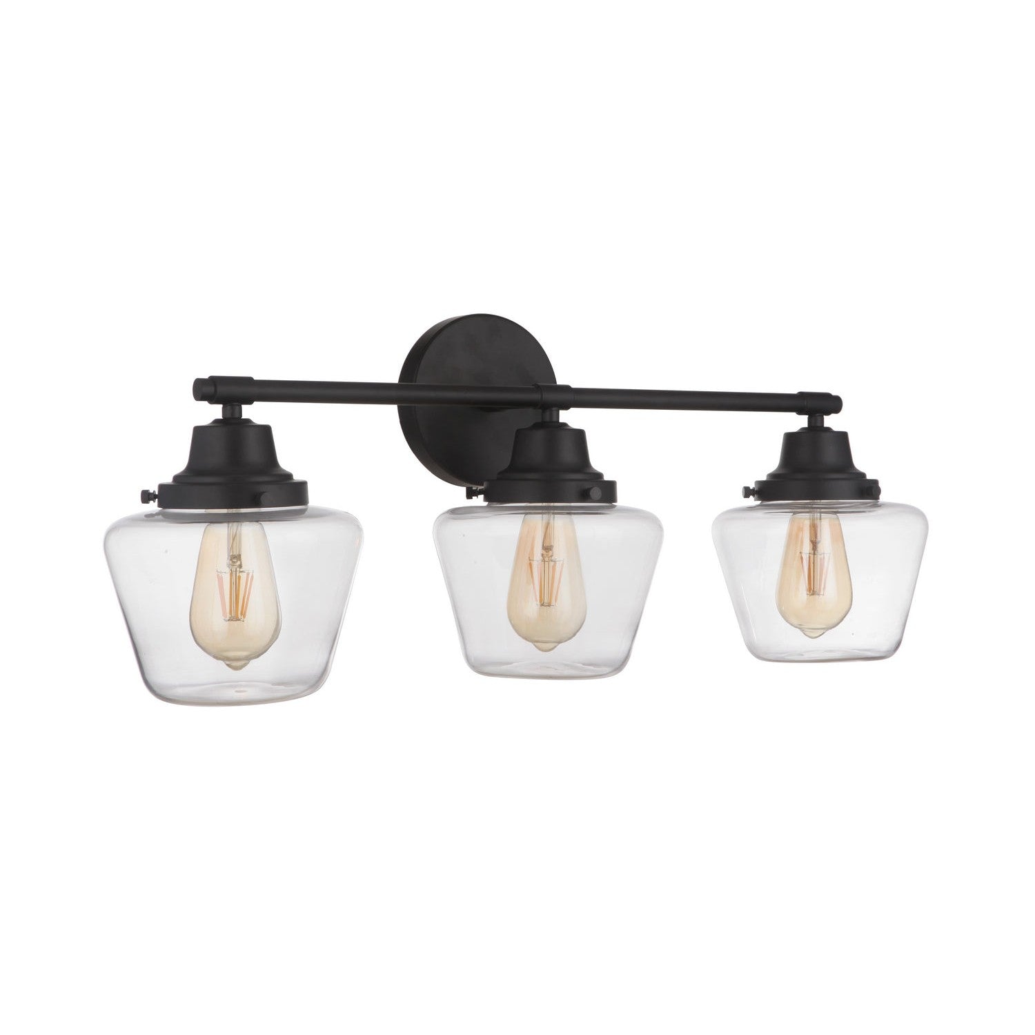 Craftmade - 19528FB3 - Three Light Vanity - Essex - Flat Black
