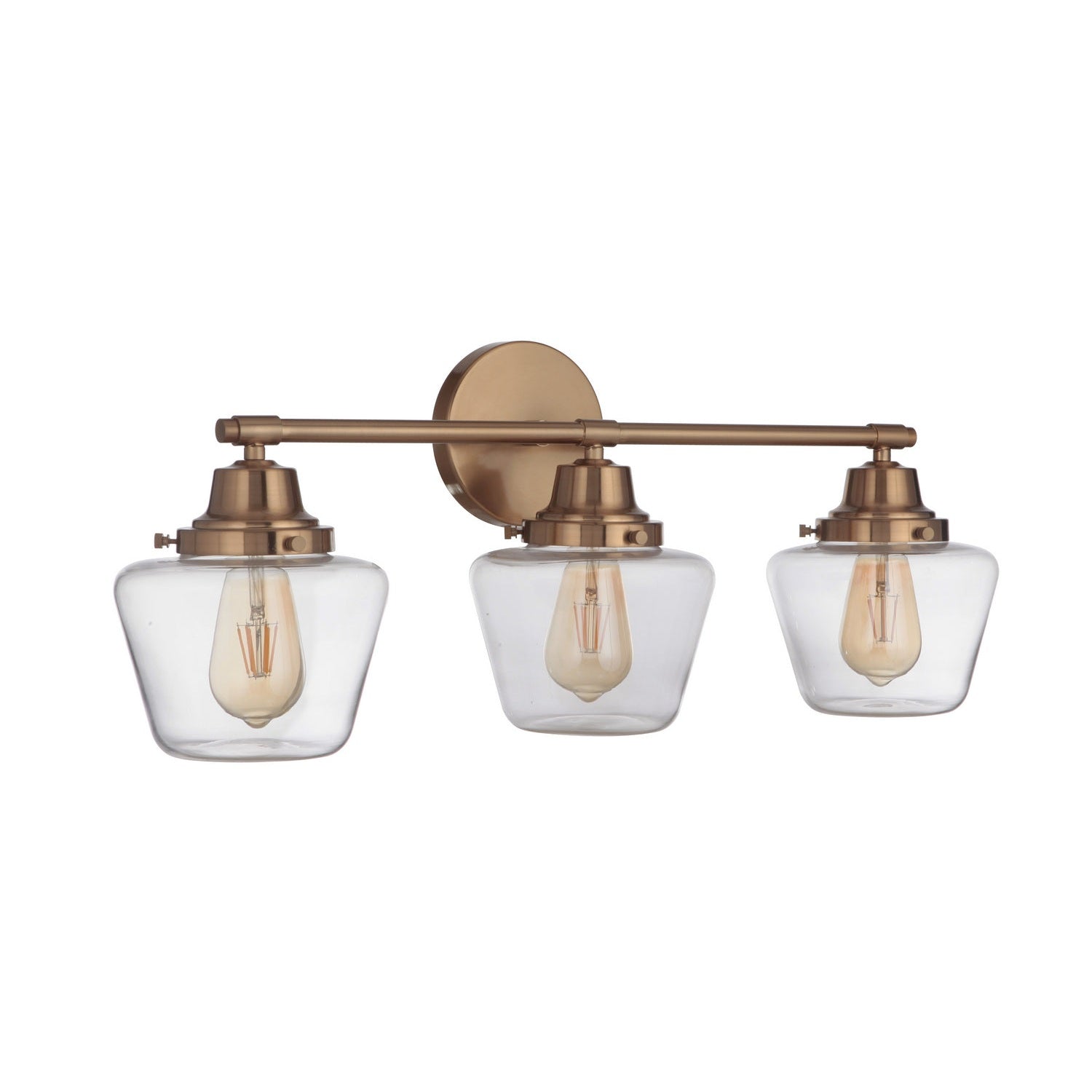 Craftmade - 19528SB3 - Three Light Vanity - Essex - Satin Brass