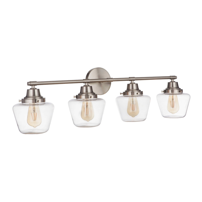 Craftmade - 19538BNK4 - Four Light Vanity - Essex - Brushed Polished Nickel