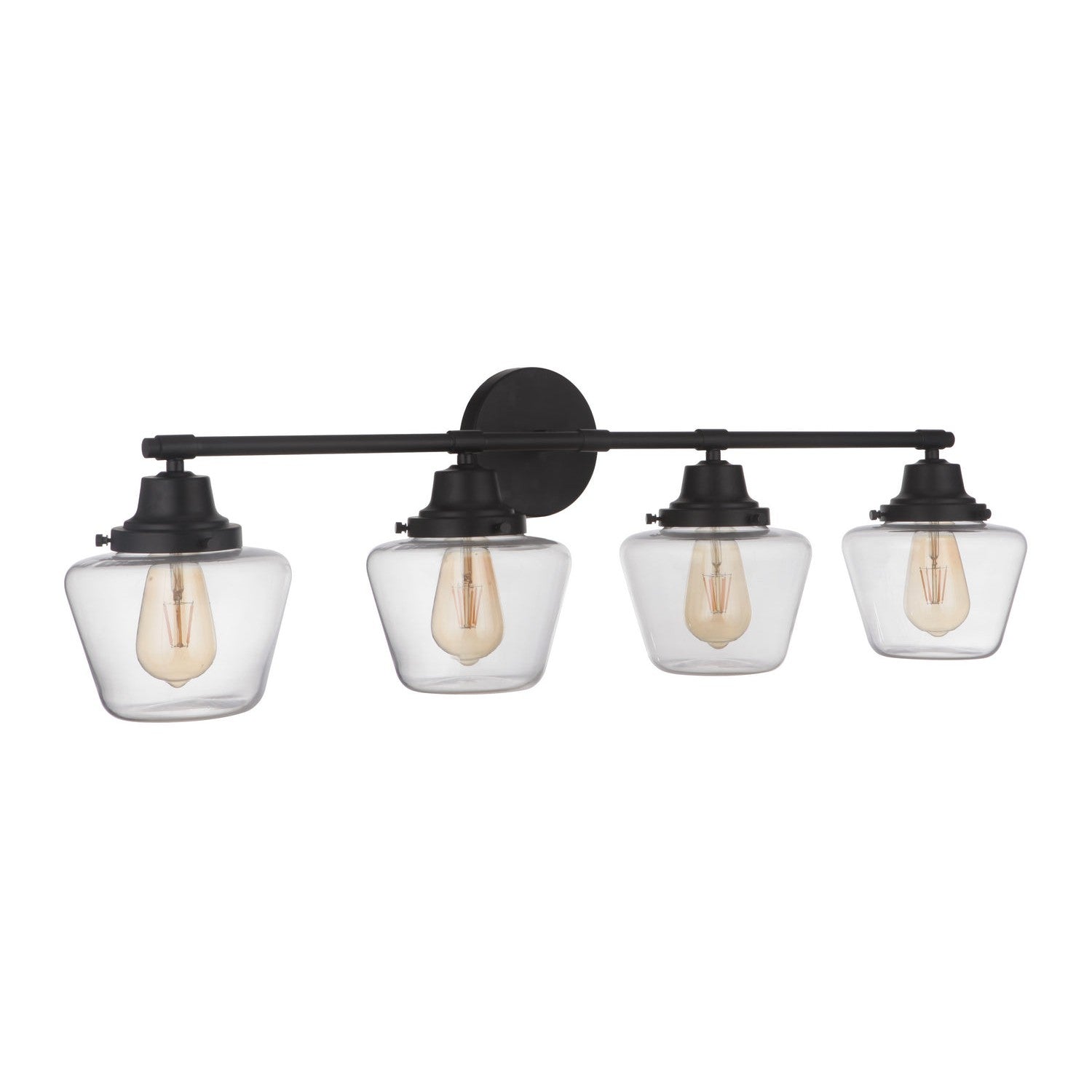 Craftmade - 19538FB4 - Four Light Vanity - Essex - Flat Black