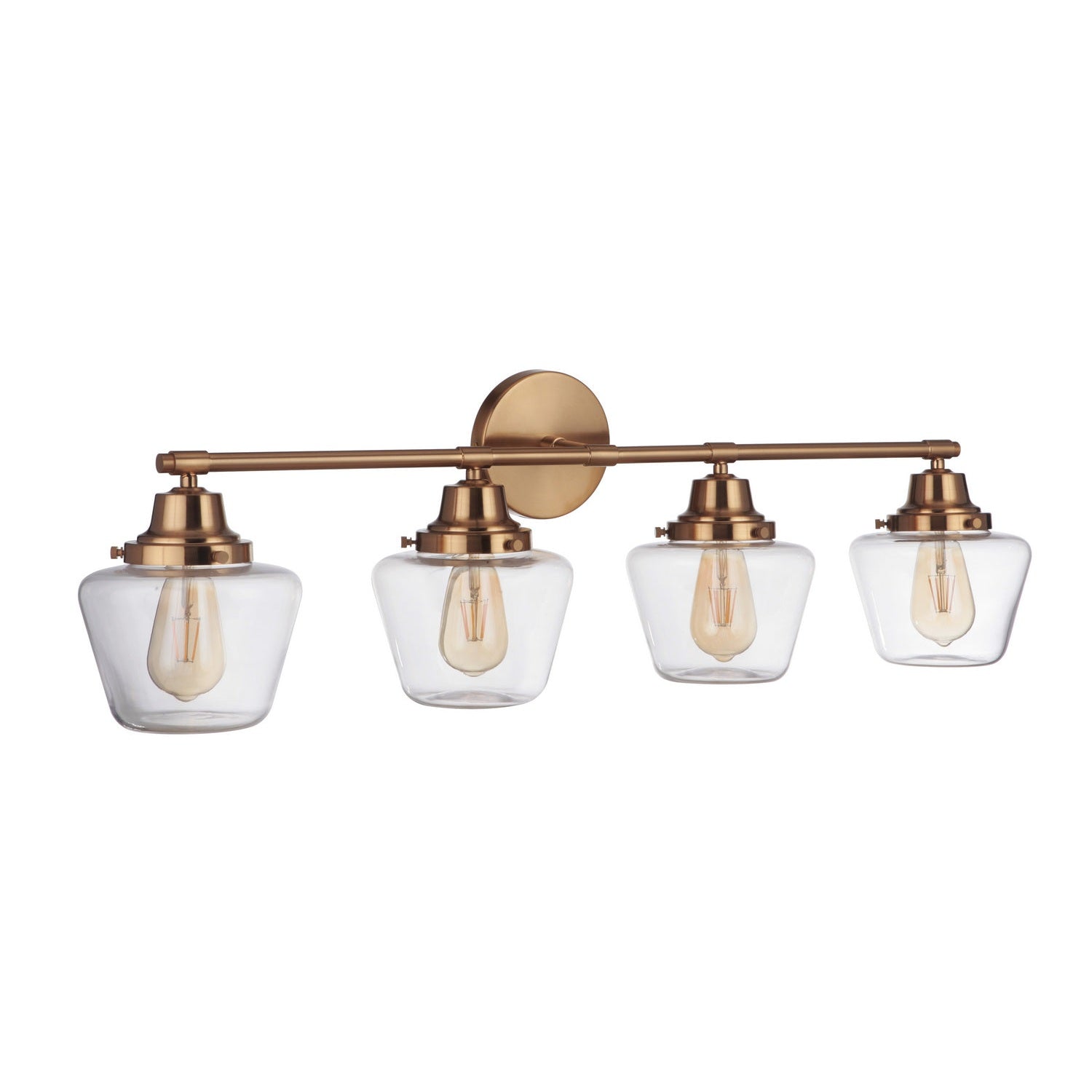 Craftmade - 19538SB4 - Four Light Vanity - Essex - Satin Brass