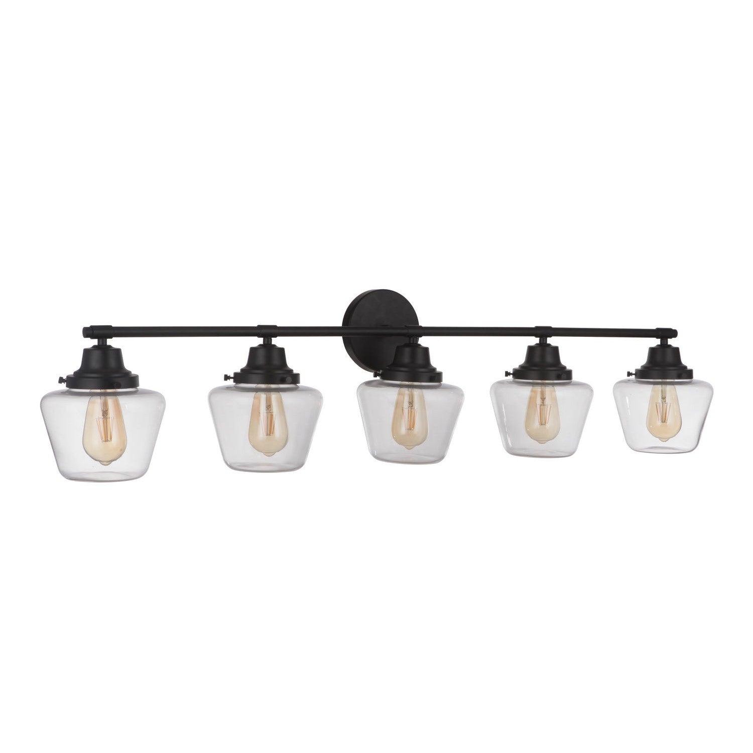 Craftmade - 19548FB5 - Five Light Vanity - Essex - Flat Black