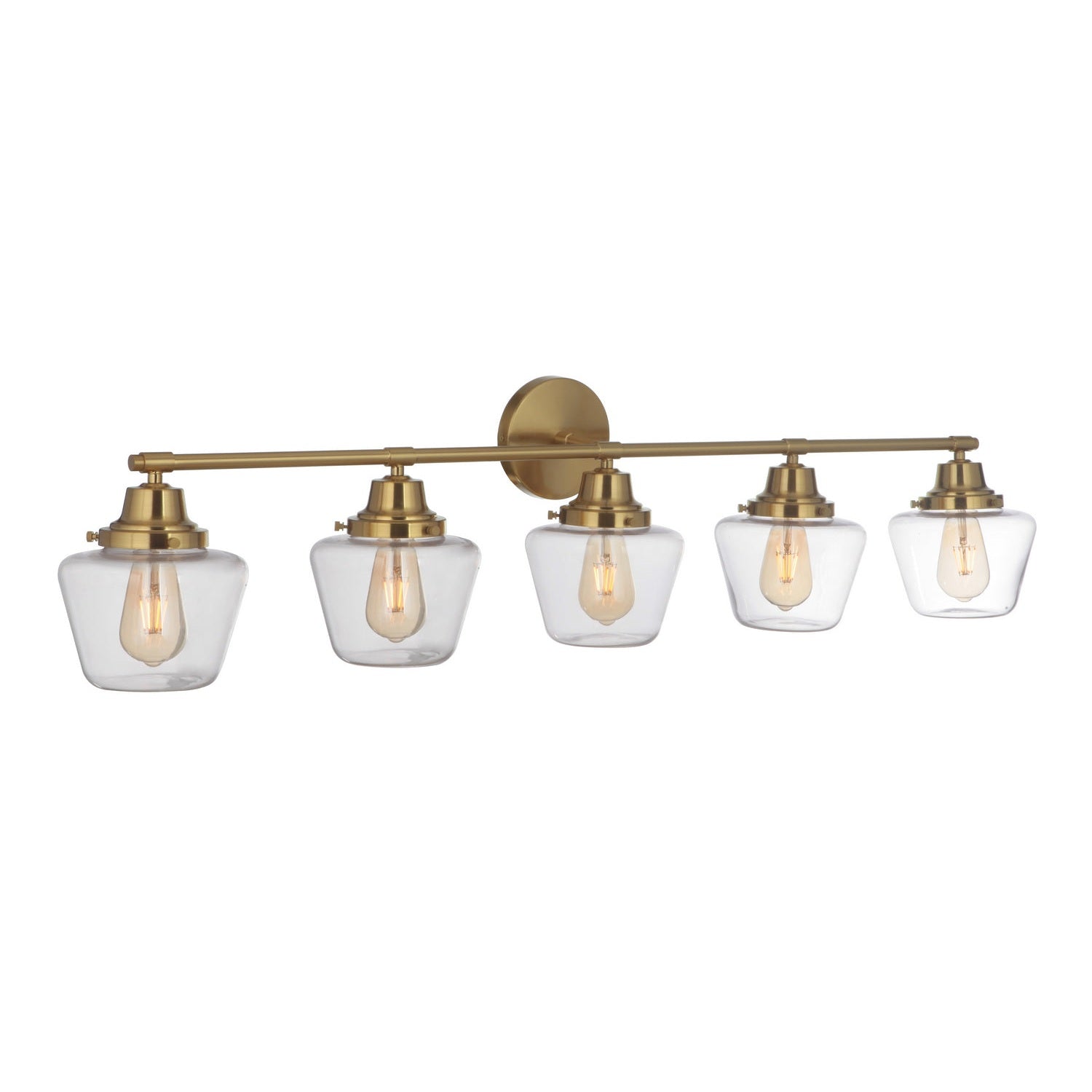 Craftmade - 19548SB5 - Five Light Vanity - Essex - Satin Brass