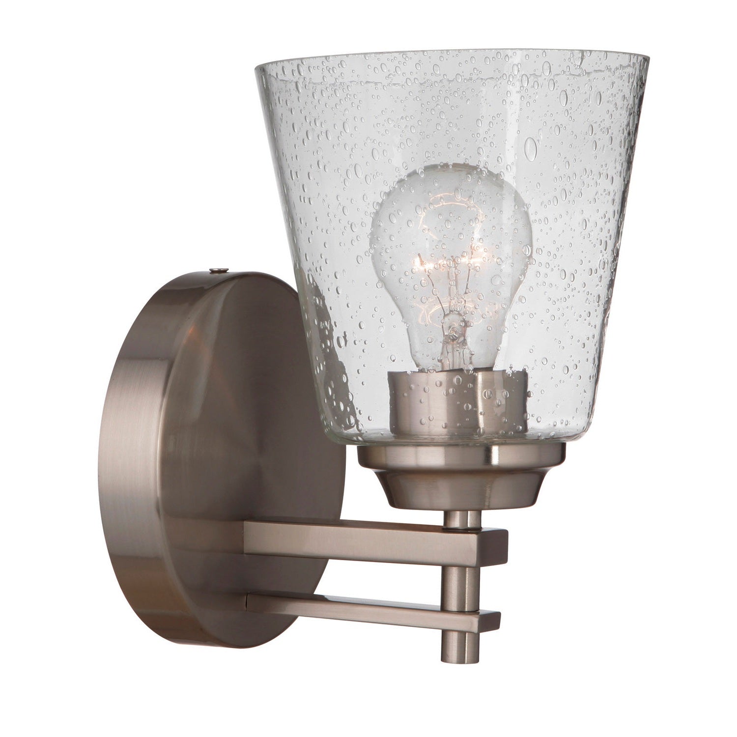 Craftmade - 19606BNK1 - One Light Wall Sconce - Drake - Brushed Polished Nickel