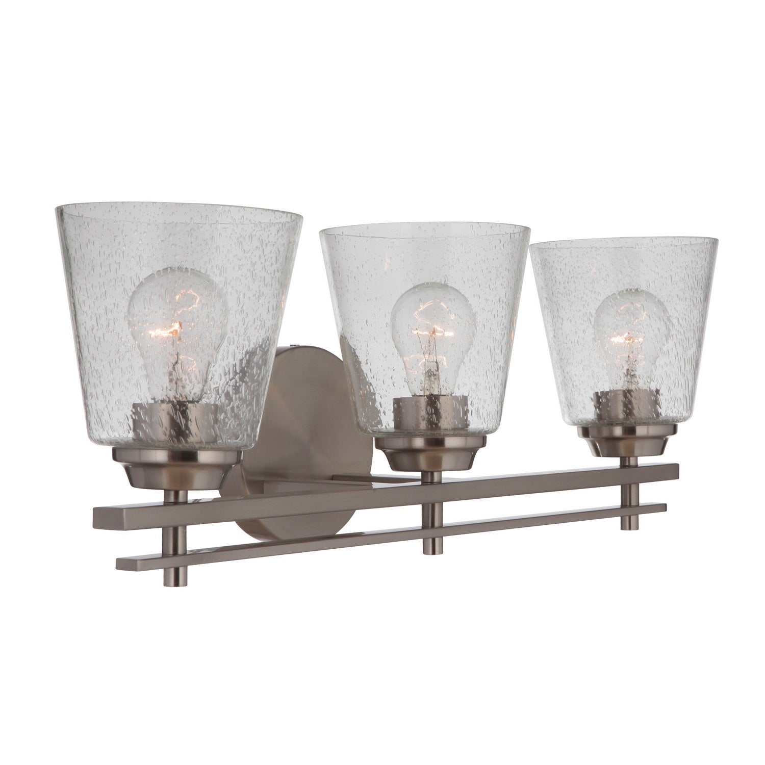 Craftmade - 19624BNK3 - Three Light Vanity - Drake - Brushed Polished Nickel