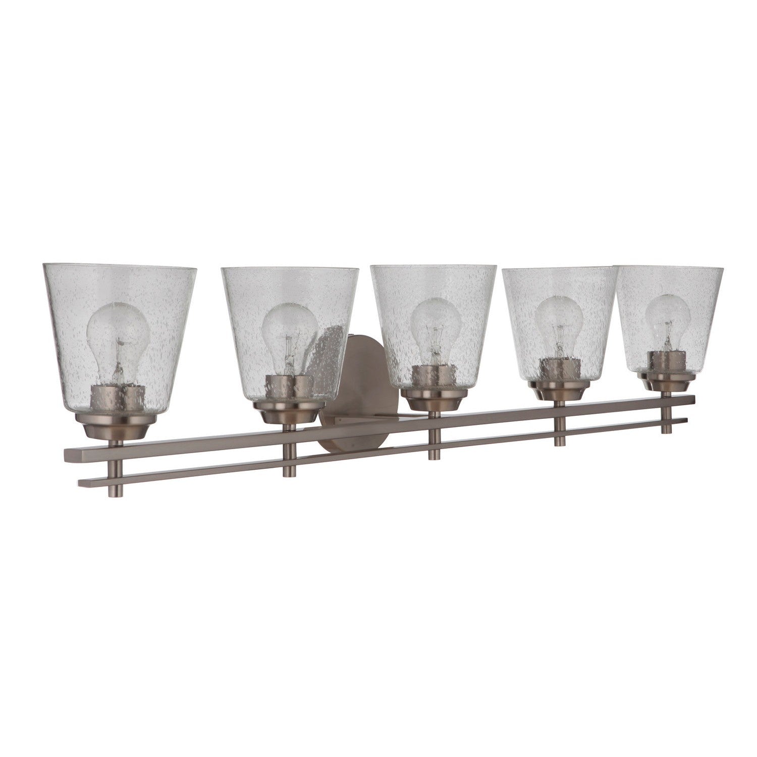 Craftmade - 19642BNK5 - Five Light Vanity - Drake - Brushed Polished Nickel