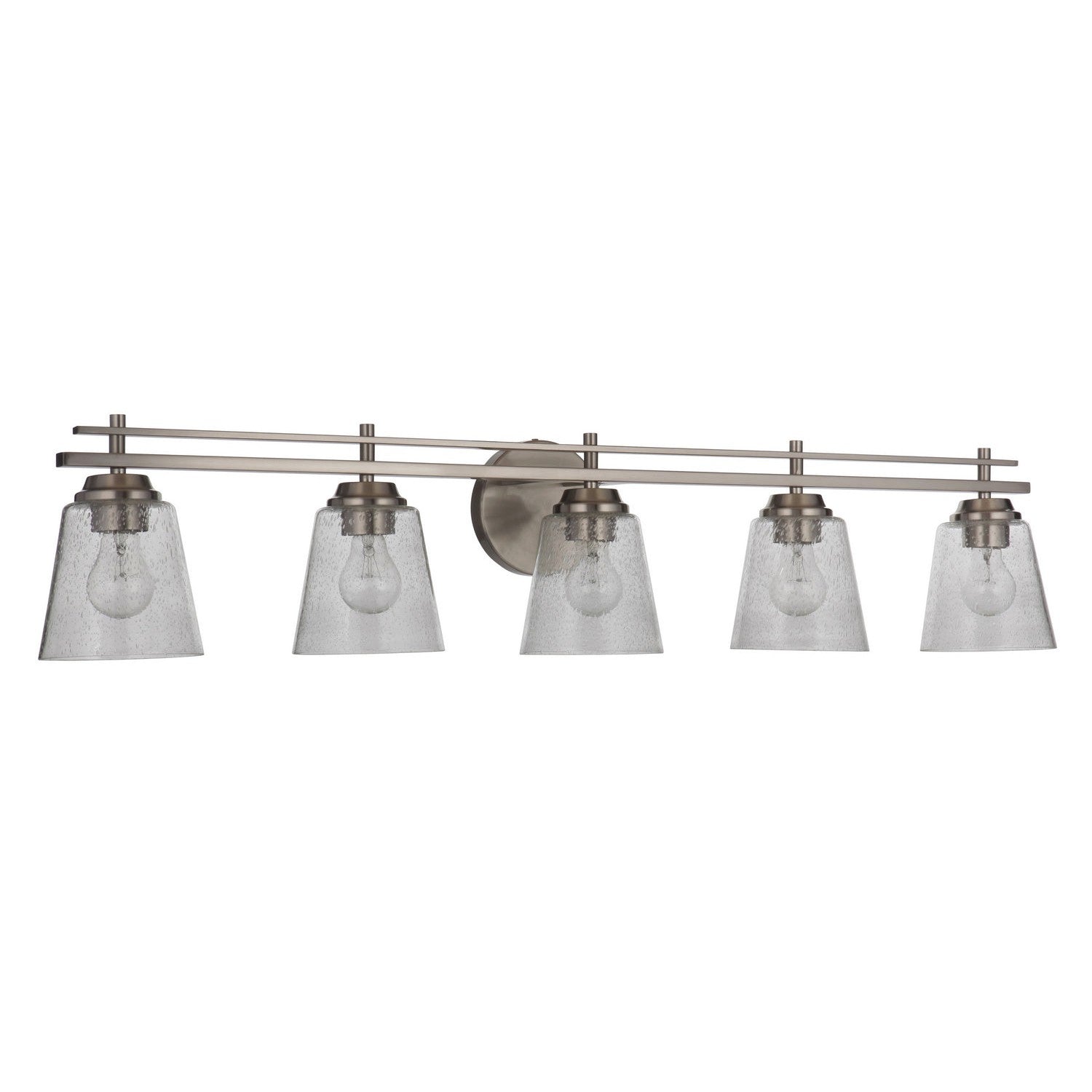 Craftmade - 19642BNK5 - Five Light Vanity - Drake - Brushed Polished Nickel