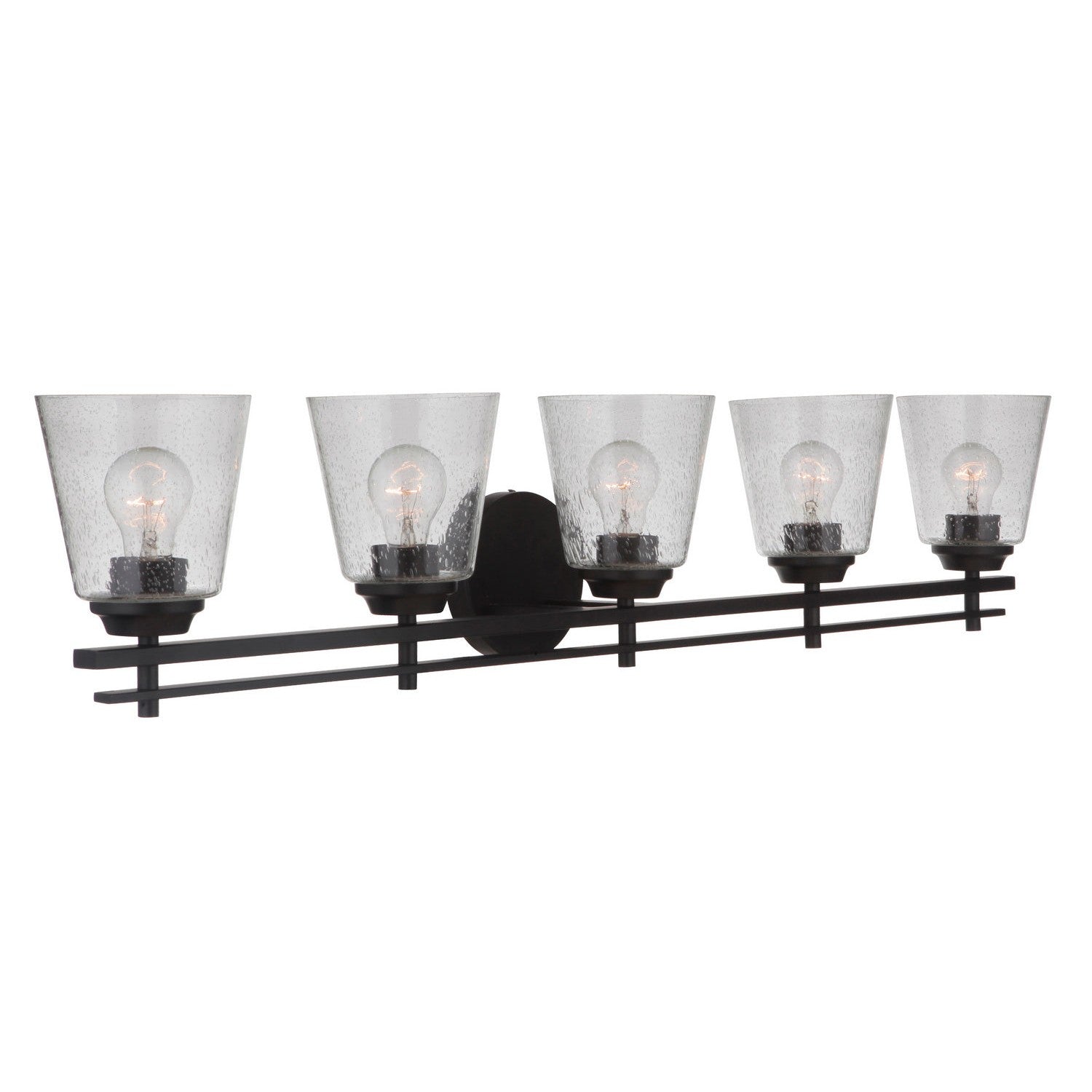 Craftmade - 19642FB5 - Five Light Vanity - Drake - Flat Black