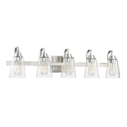 Craftmade - 41905-BNK-CS - Five Light Vanity - Grace - Brushed Polished Nickel