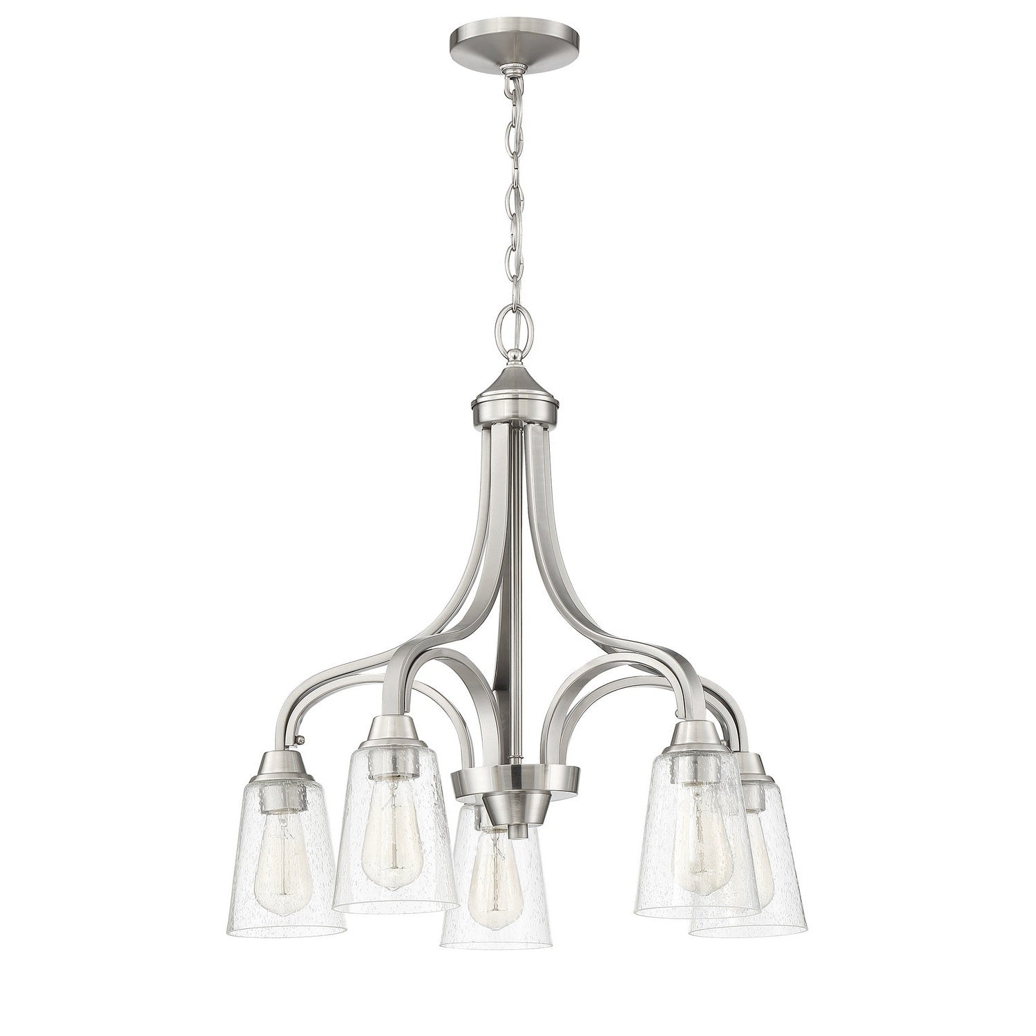 Craftmade - 41915-BNK-CS - Five Light Chandelier - Grace - Brushed Polished Nickel