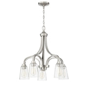 Craftmade - 41915-BNK-CS - Five Light Chandelier - Grace - Brushed Polished Nickel