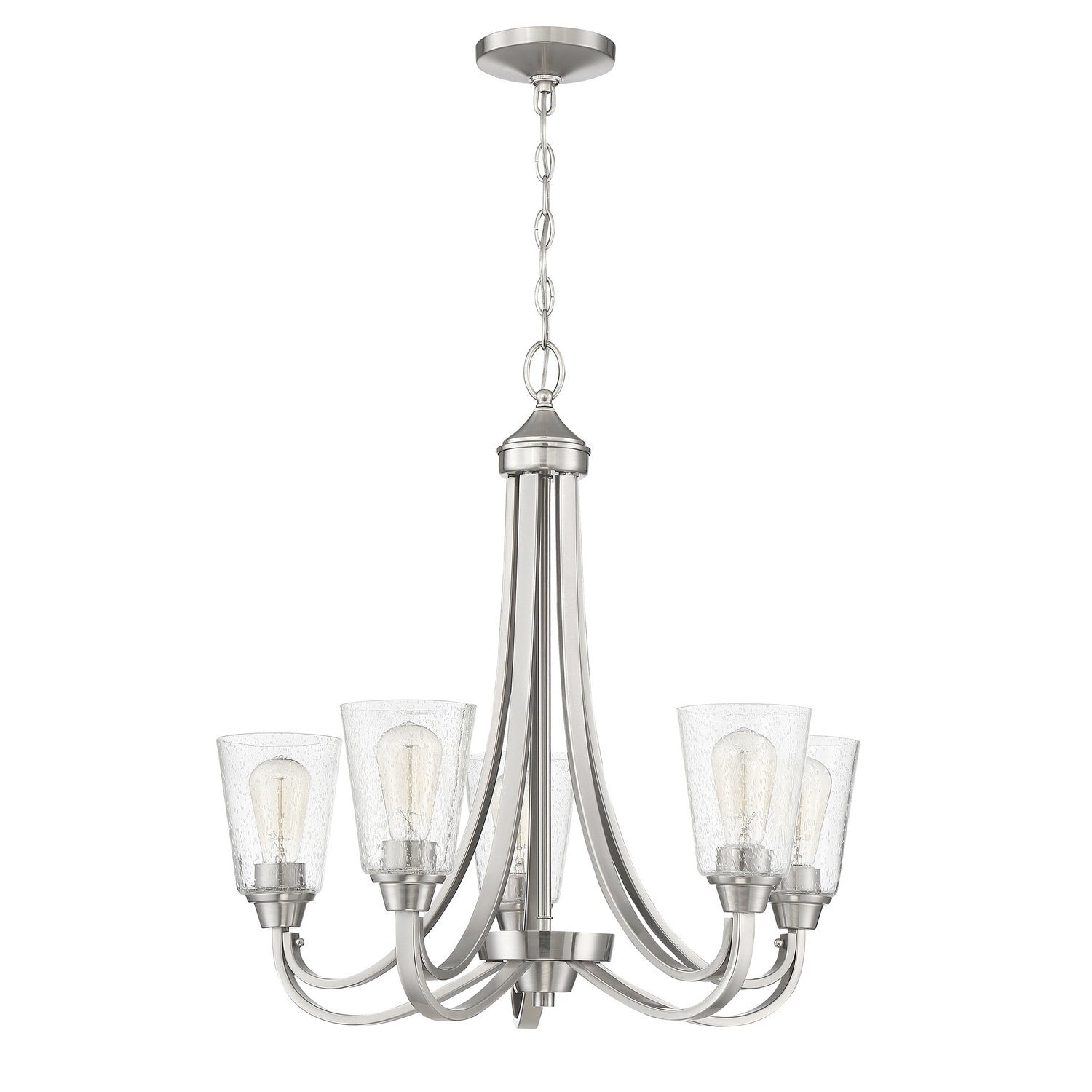 Craftmade - 41925-BNK-CS - Five Light Chandelier - Grace - Brushed Polished Nickel
