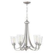 Craftmade - 41925-BNK-CS - Five Light Chandelier - Grace - Brushed Polished Nickel
