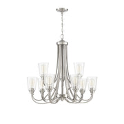 Craftmade - 41929-BNK-CS - Nine Light Chandelier - Grace - Brushed Polished Nickel