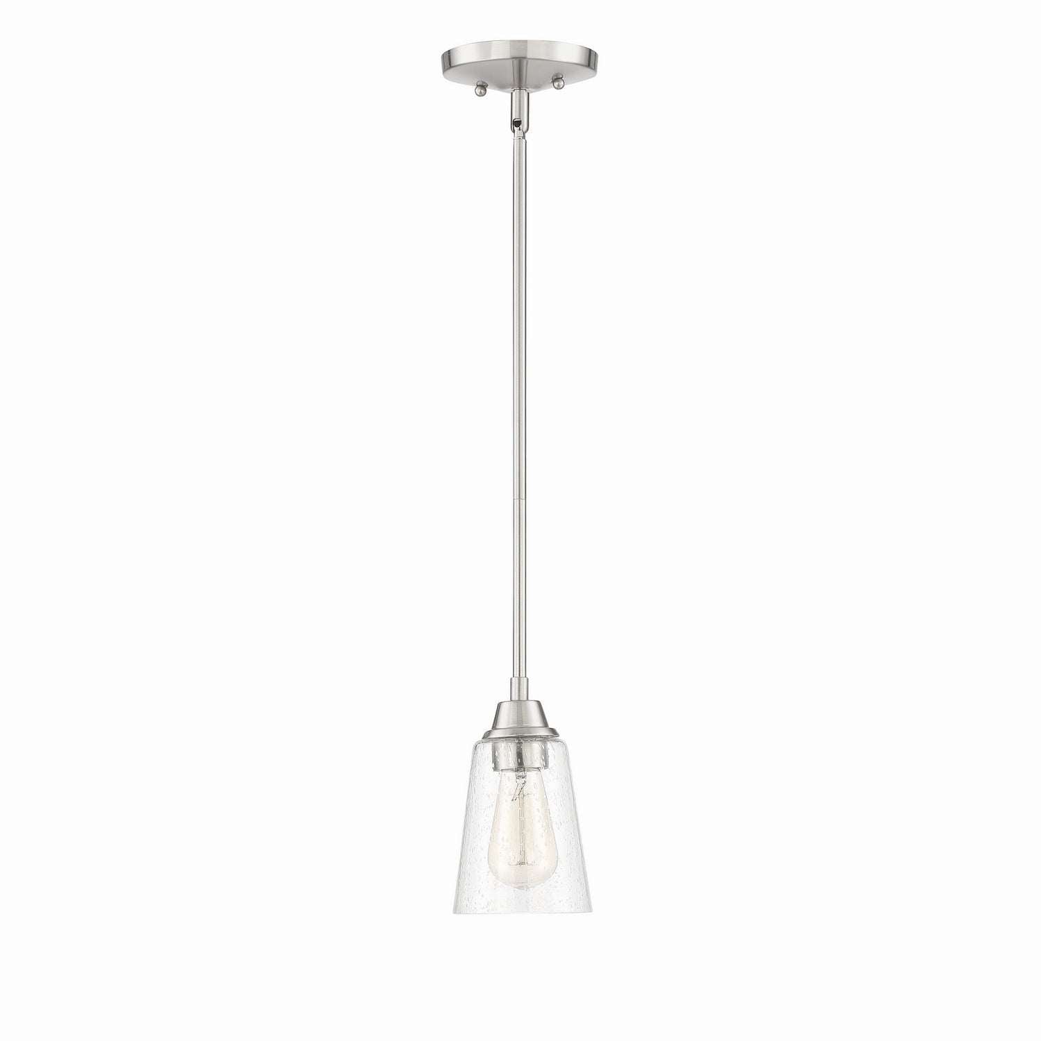 Craftmade - 41991-BNK-CS - One Light Mini Pendant - Grace - Brushed Polished Nickel