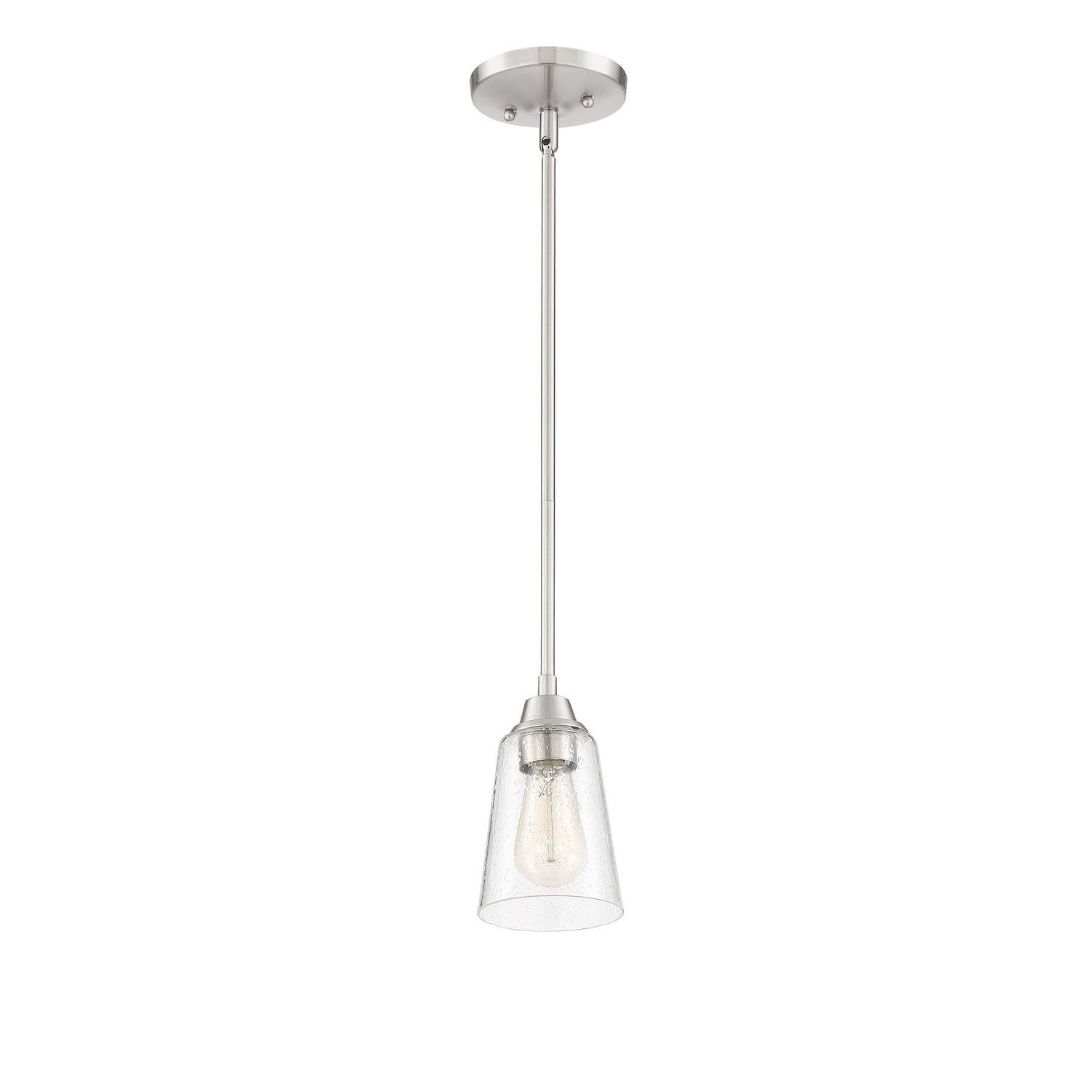Craftmade - 41991-BNK-CS - One Light Mini Pendant - Grace - Brushed Polished Nickel