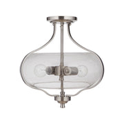Craftmade - 49952-BNK - Two Light Semi Flush Mount - Serene - Brushed Polished Nickel