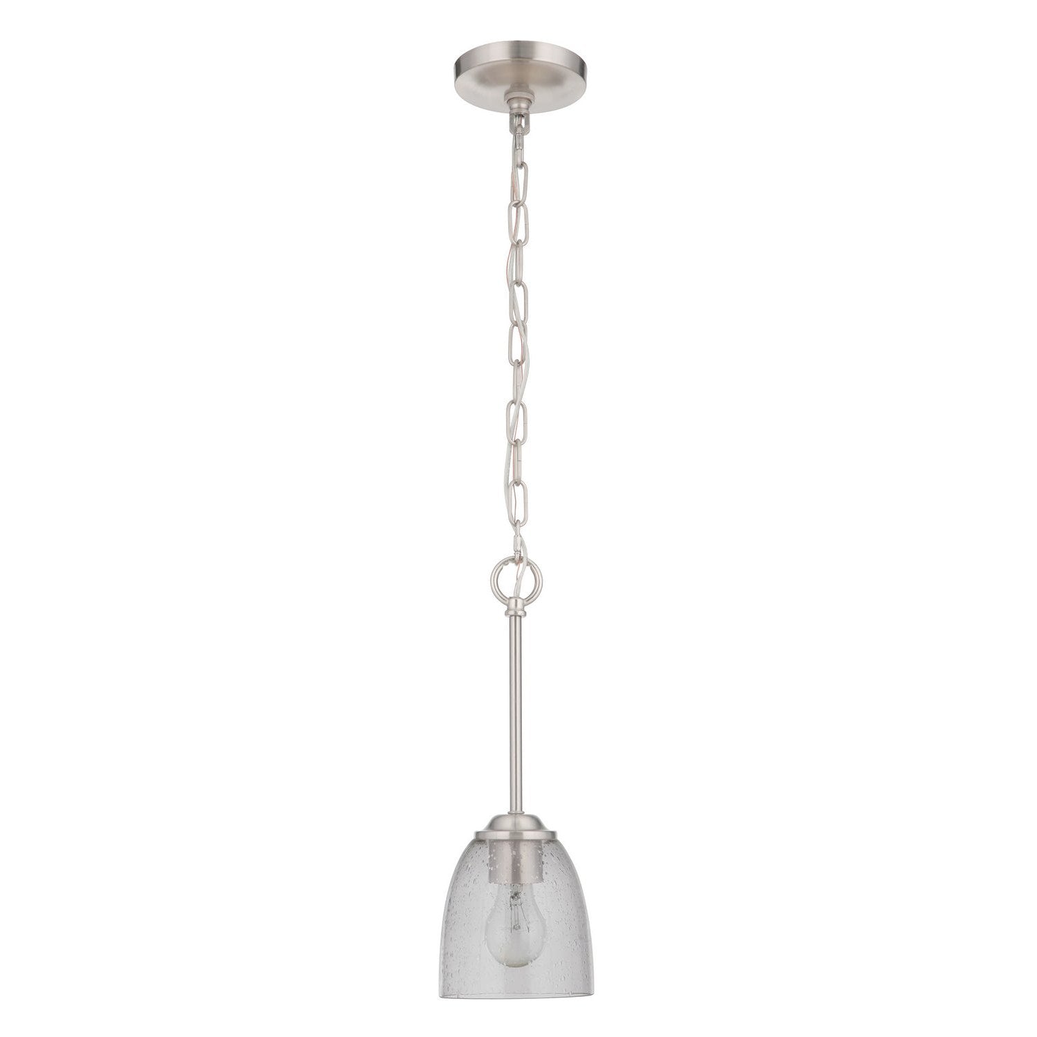 Craftmade - 49991-BNK - One Light Mini Pendant - Serene - Brushed Polished Nickel