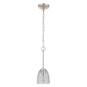 Craftmade - 49991-BNK - One Light Mini Pendant - Serene - Brushed Polished Nickel