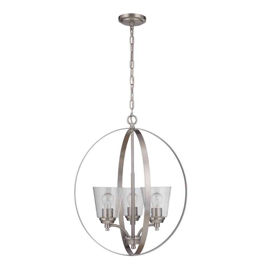 Craftmade - 50233-BNK - Three Light Foyer Pendant - Tyler - Brushed Polished Nickel