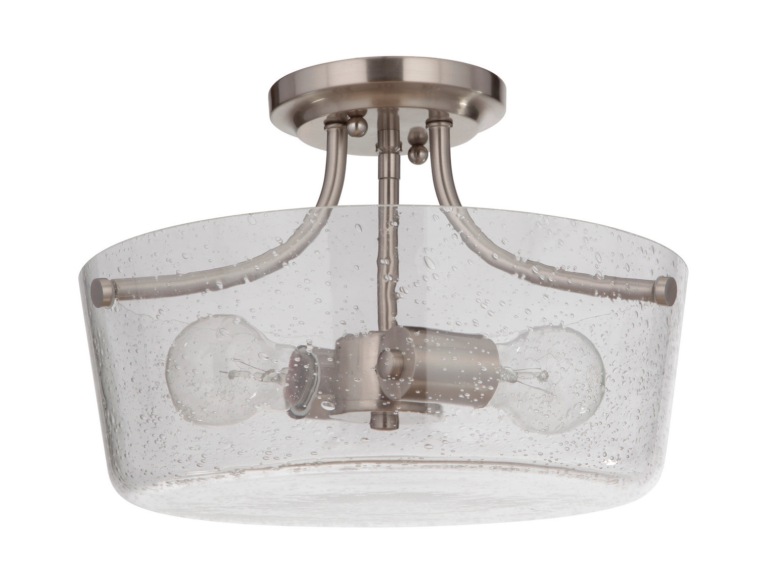 Craftmade - 50252-BNK - Two Light Semi Flush Mount - Tyler - Brushed Polished Nickel