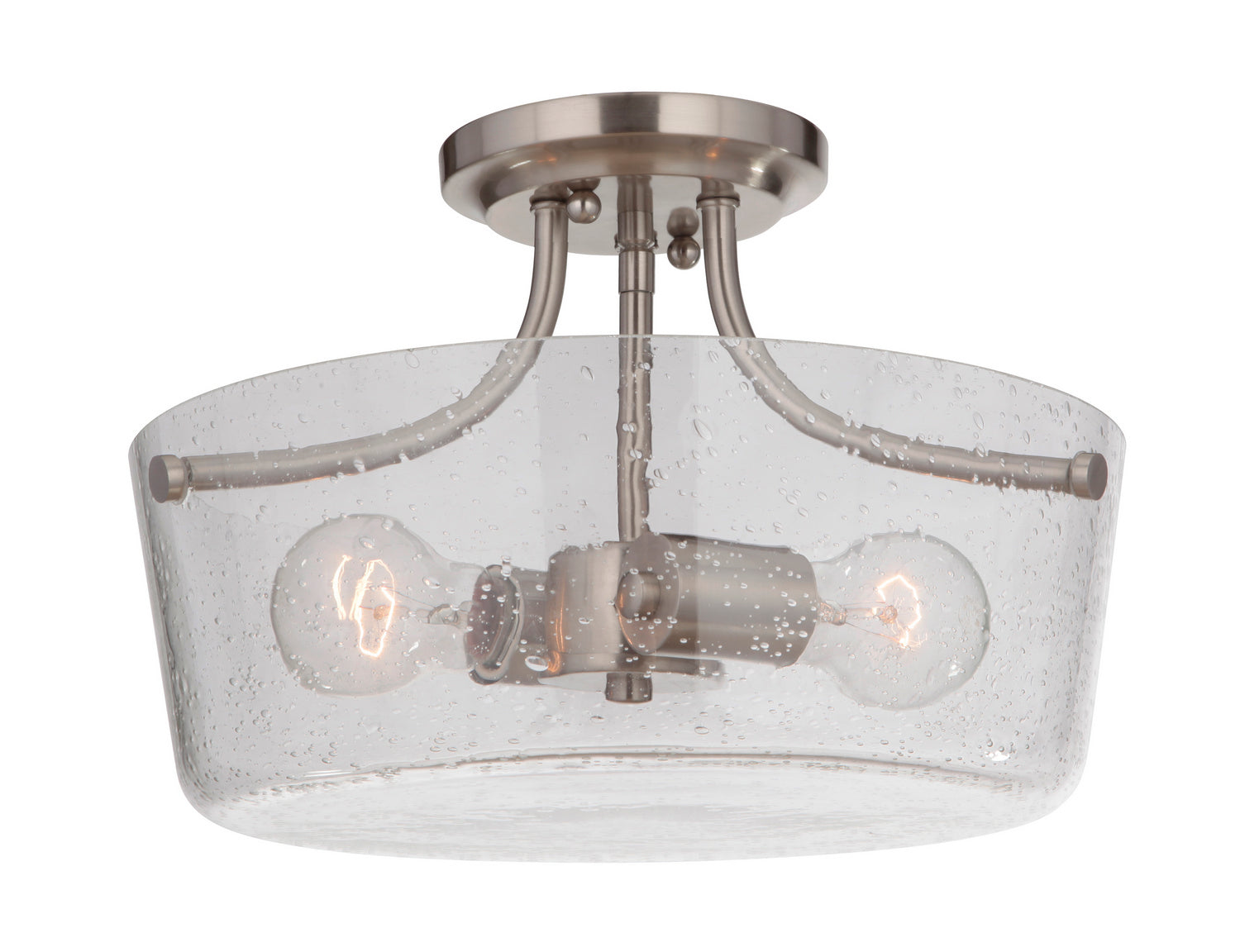 Craftmade - 50252-BNK - Two Light Semi Flush Mount - Tyler - Brushed Polished Nickel