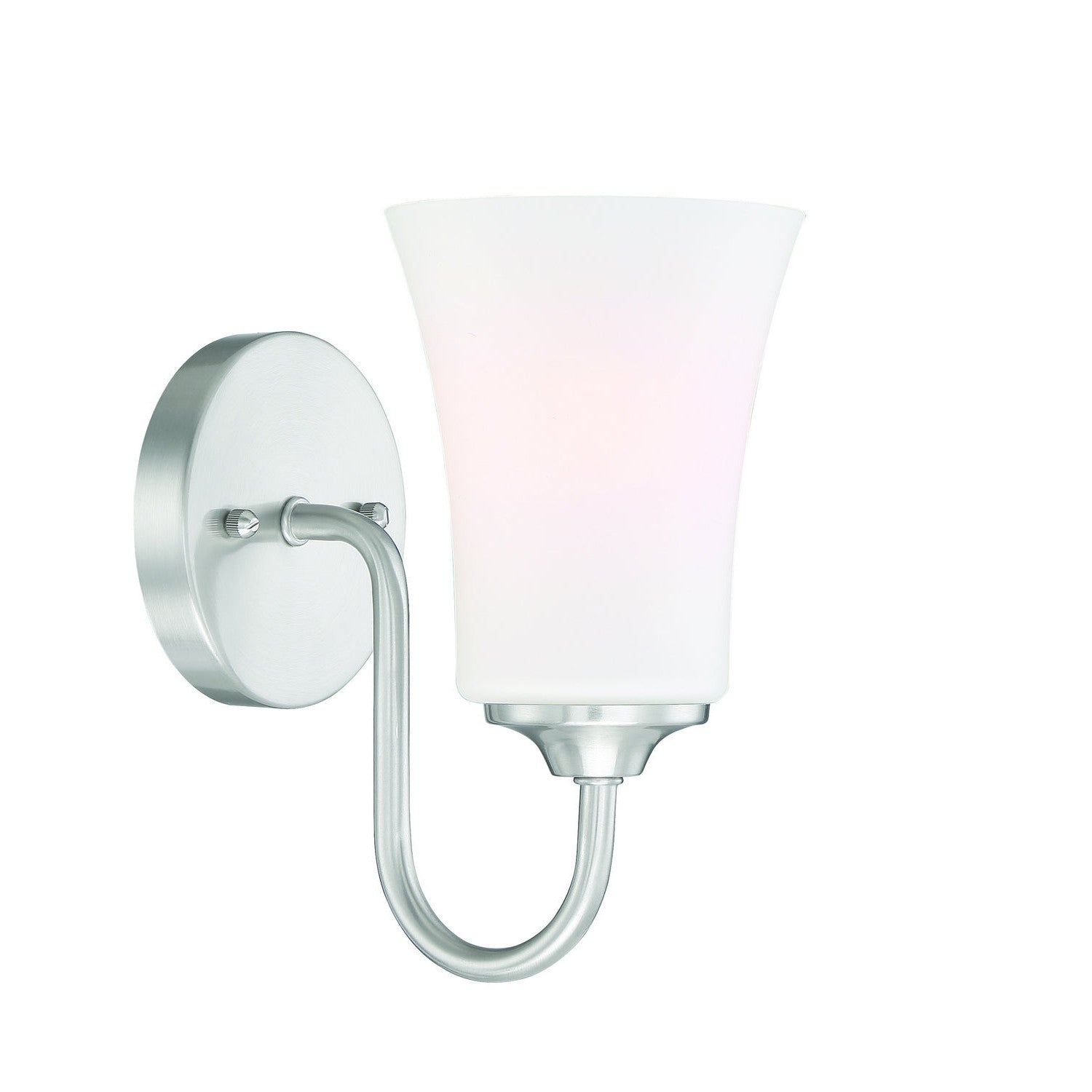 Craftmade - 50401-BNK-WG - One Light Wall Sconce - Gwyneth - Brushed Polished Nickel