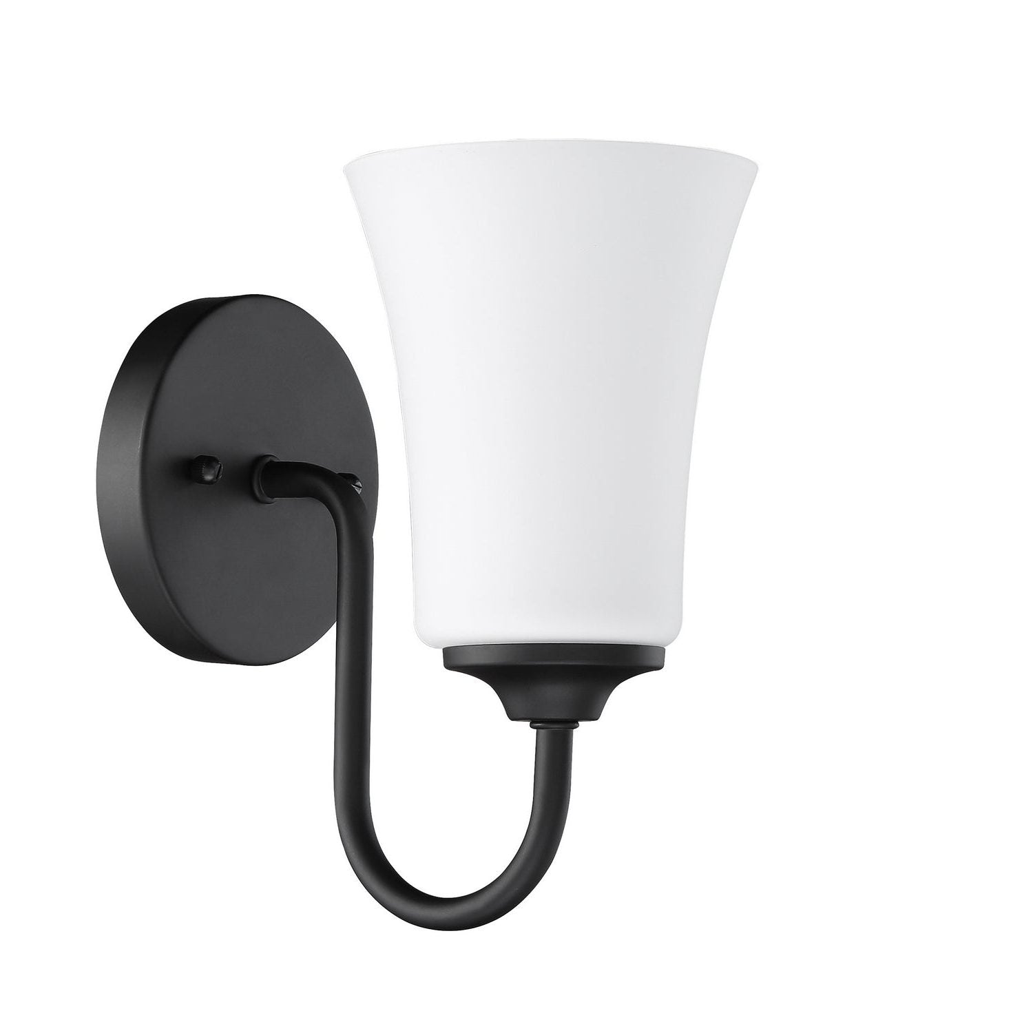 Craftmade - 50401-FB-WG - One Light Wall Sconce - Gwyneth - Flat Black