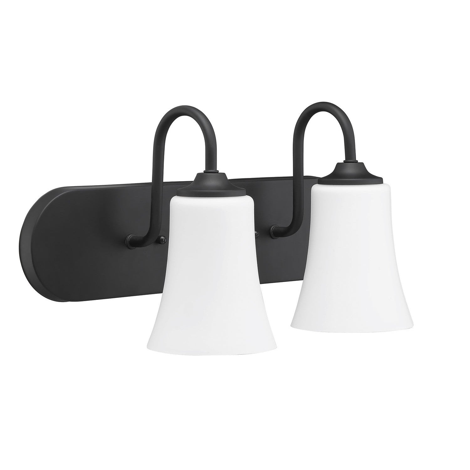 Craftmade - 50402-FB-WG - Two Light Vanity - Gwyneth - Flat Black