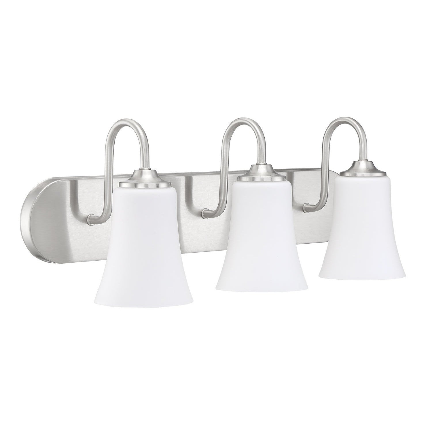 Craftmade - 50403-BNK-WG - Three Light Vanity - Gwyneth - Brushed Polished Nickel