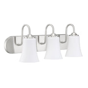 Craftmade - 50403-BNK-WG - Three Light Vanity - Gwyneth - Brushed Polished Nickel