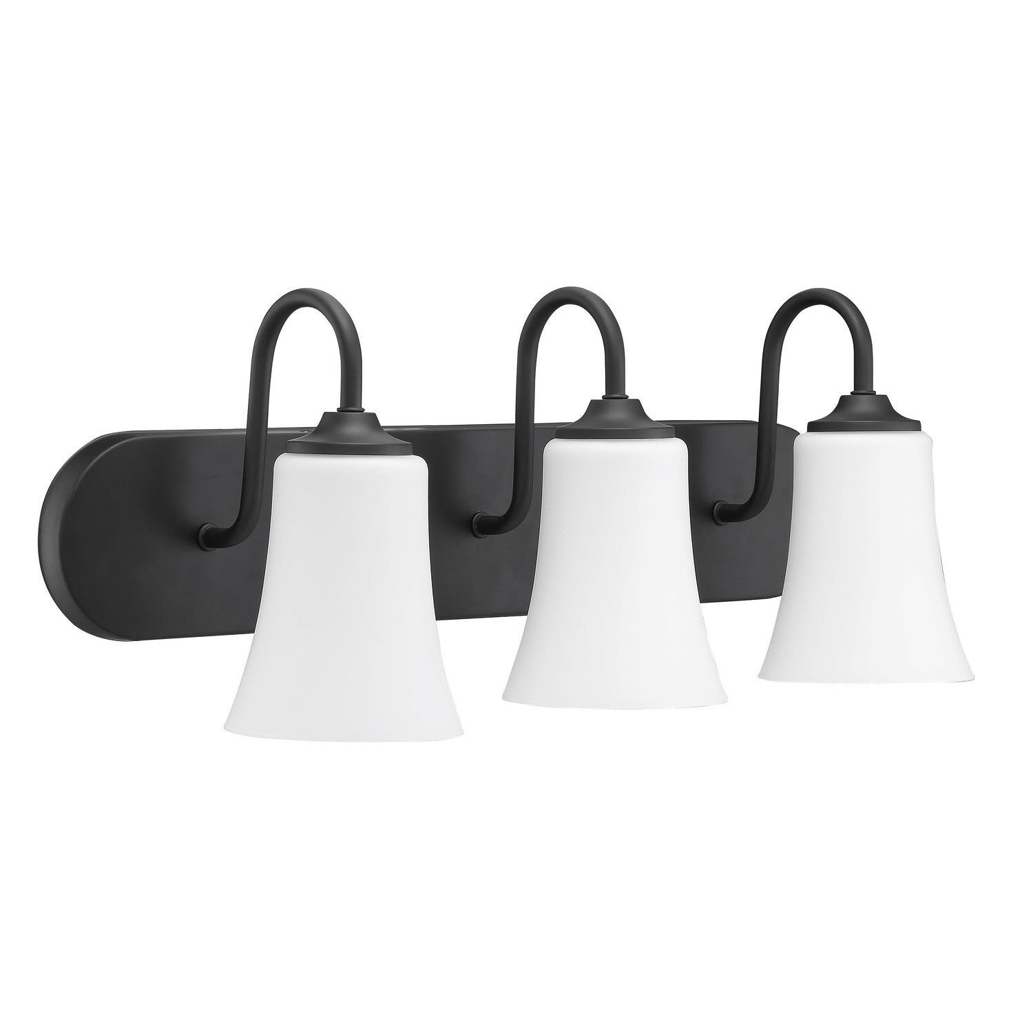 Craftmade - 50403-FB-WG - Three Light Vanity - Gwyneth - Flat Black