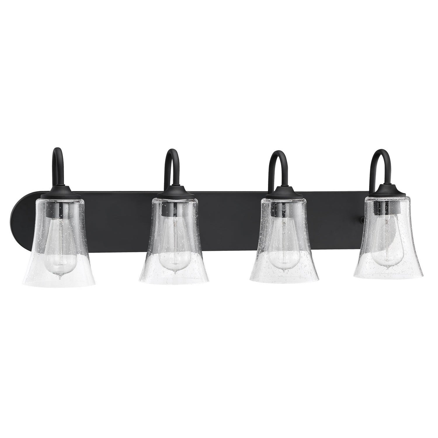 Craftmade - 50404-FB - Four Light Vanity - Gwyneth - Flat Black