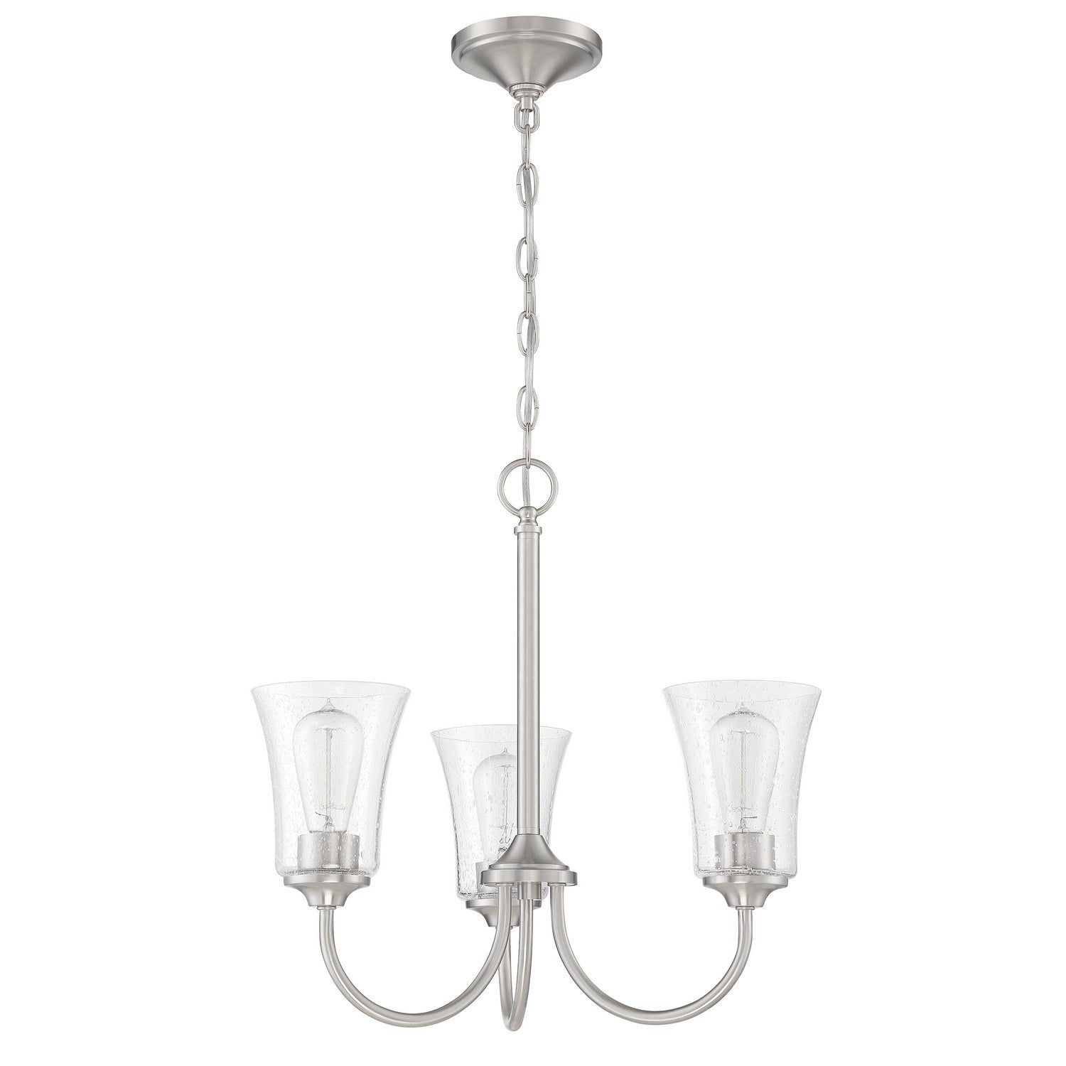 Craftmade - 50423-BNK - Three Light Chandelier - Gwyneth - Brushed Polished Nickel