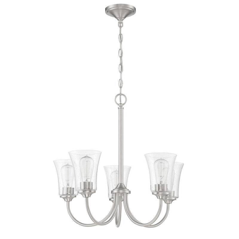 Craftmade - 50425-BNK - Five Light Chandelier - Gwyneth - Brushed Polished Nickel