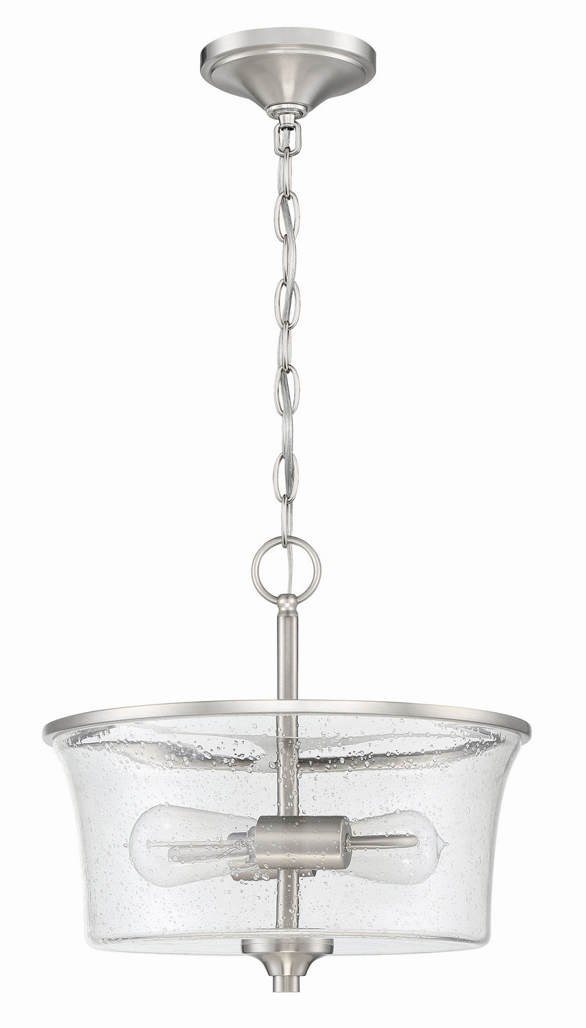Craftmade - 50452-BNK - Two Light Convertible Semi Flush - Gwyneth - Brushed Polished Nickel