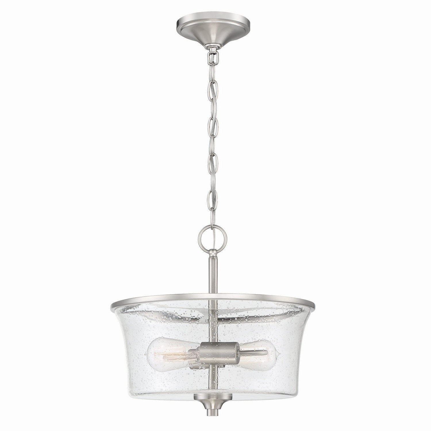 Craftmade - 50452-BNK - Two Light Convertible Semi Flush - Gwyneth - Brushed Polished Nickel